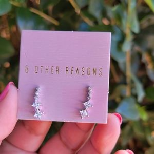 8 Other Reasons Sorrento crawler silver earrings